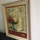 Oil on canvas Flowers and shells F. De Villeneuve