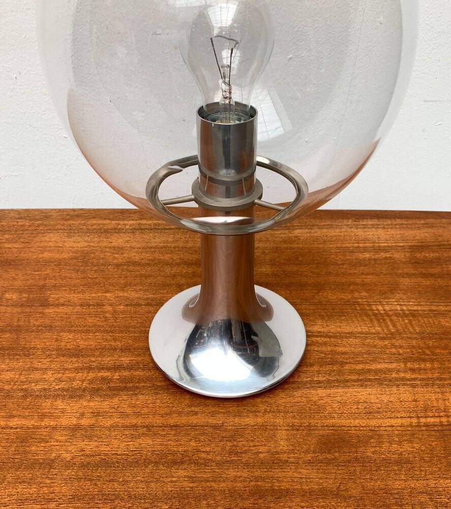 Vintage 1970s space globe table lamp