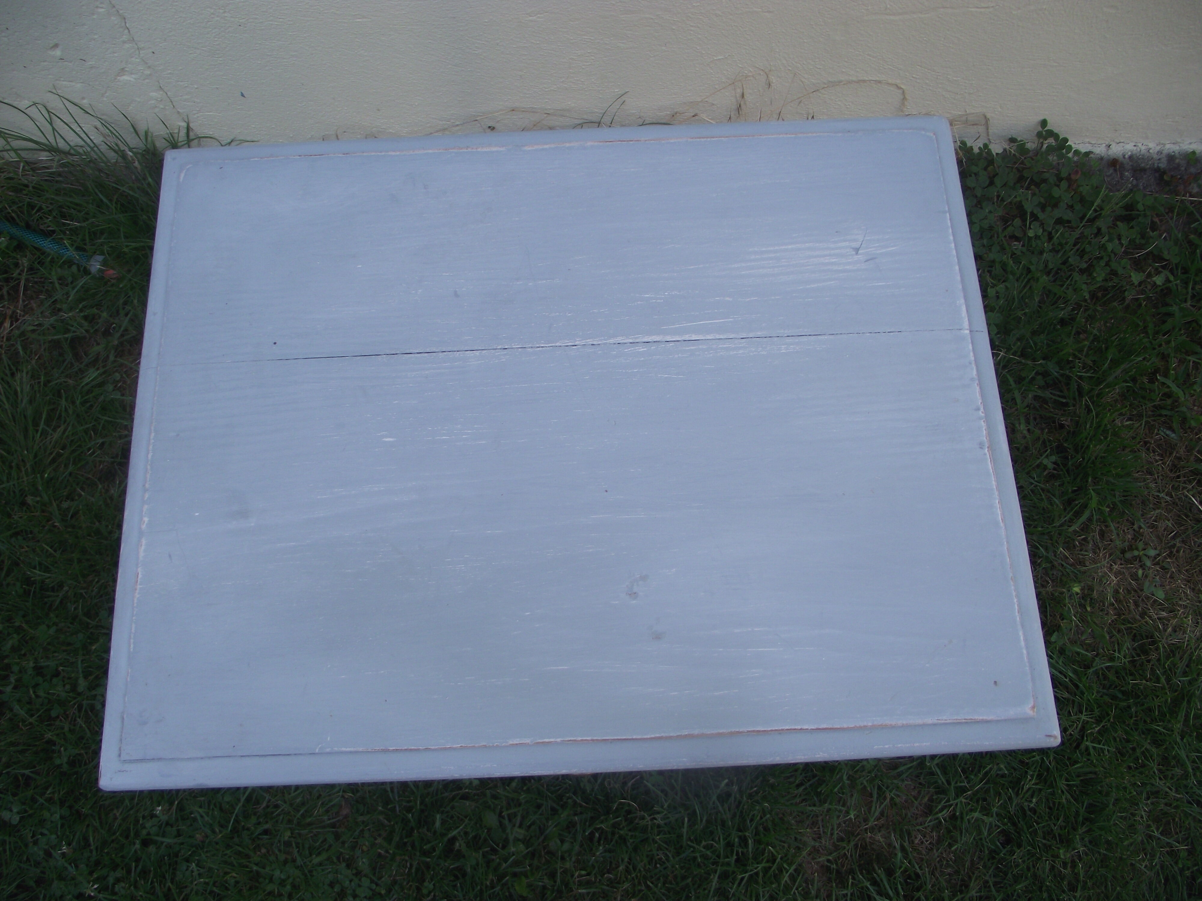 Old painted bedside shabby chic louis XVI style