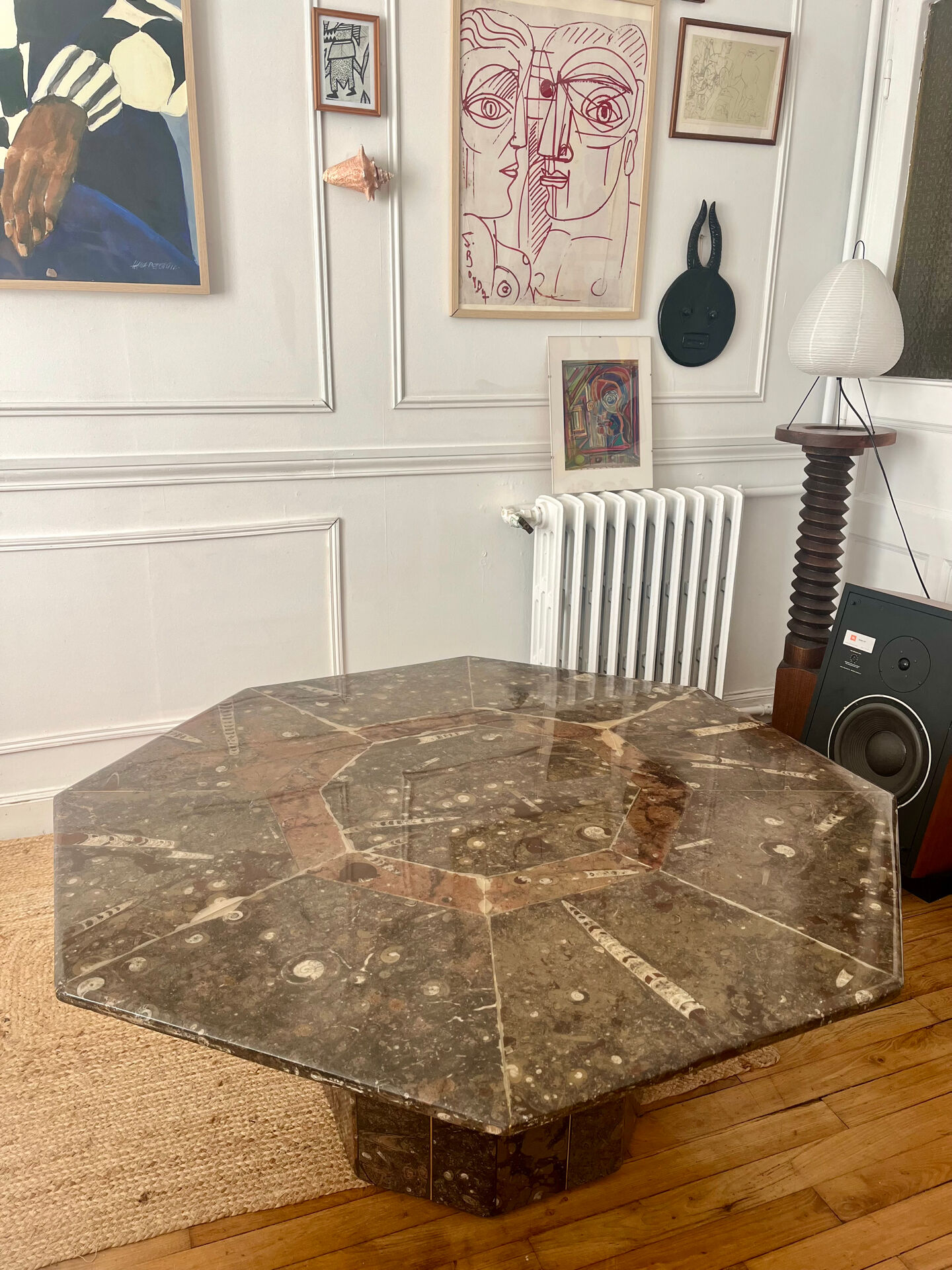 Table basse en marbre