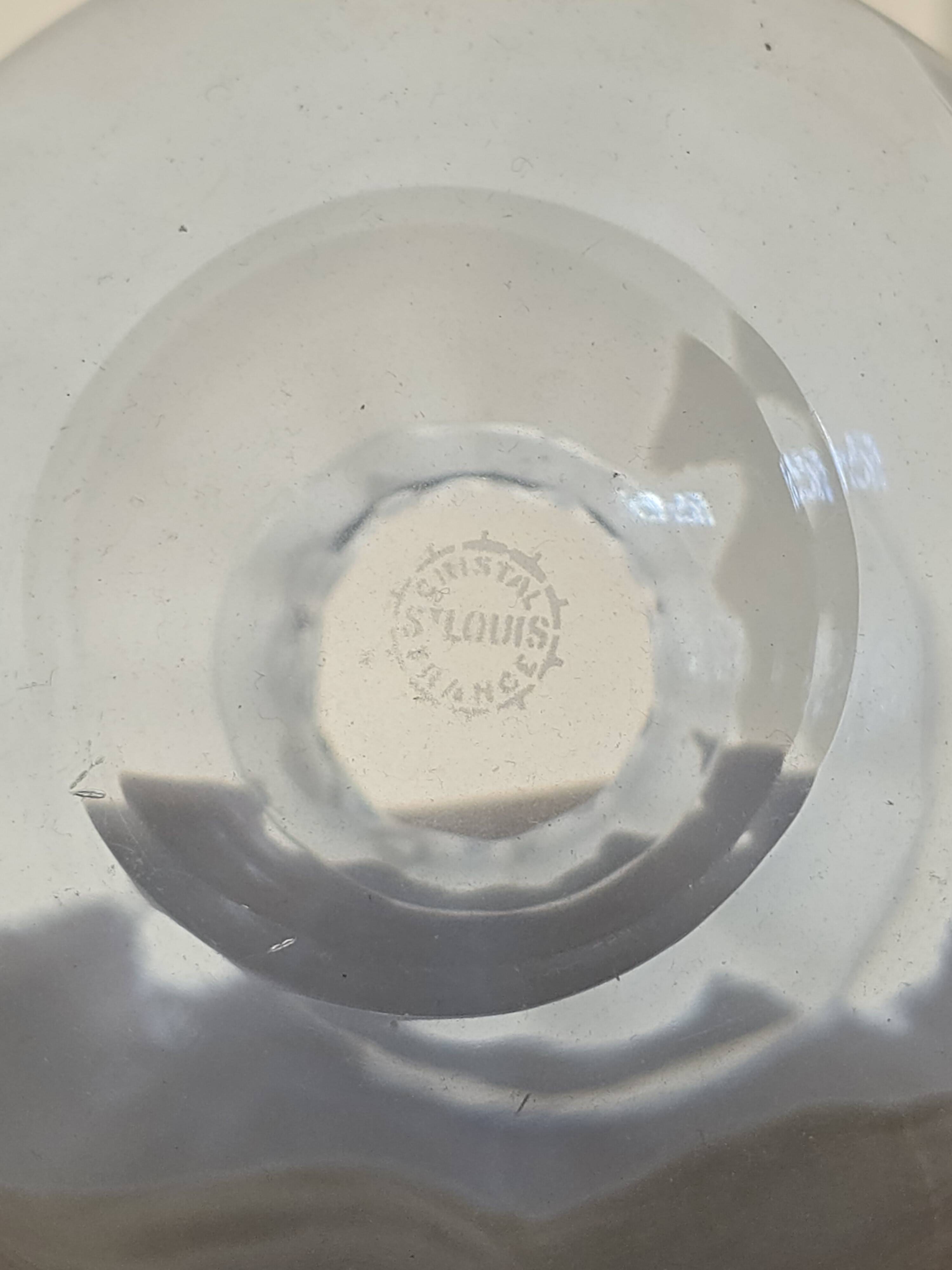Small elegant crystal vase signed St Louis.