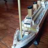 Model of the vintage Titanic ship