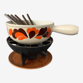 Caquelon Le Creuset à fondue Savoierde model peacock 70'