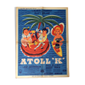 Cinema poster "Atoll K" Laurel - Hardy 60x80cm 1951