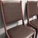 Pair of K S Mobler dining chairs in teak and leather, Denmark 1960s