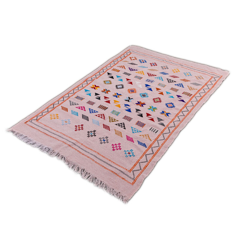 Ethnic Pink Berber Carpet