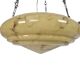 Art Deco - bowl lamp - marbled glass - pendant lamp - France - 1930s