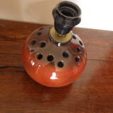 Ceramic lamp base signed Grech