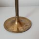 Brass candle holder, straight shape