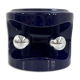Blue night / mauve ceramic table lamp by Perdomello 70, 1970