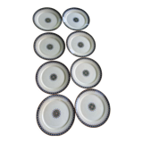 8 assiettes plates Sarreguemines U & C