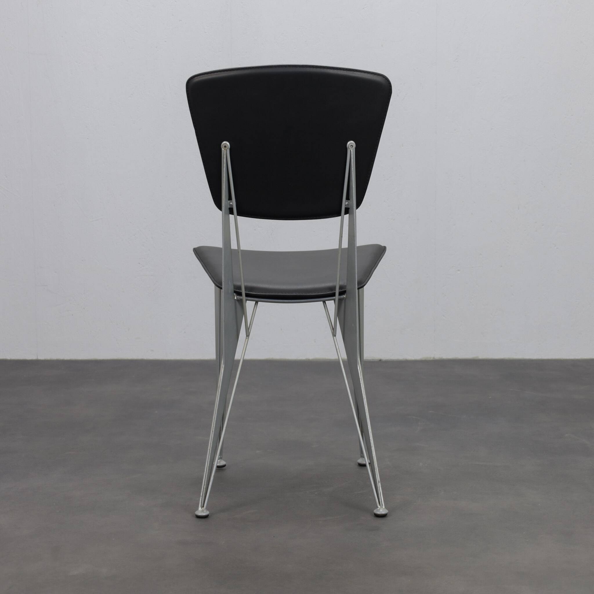 Set of 4 T38 dining chairs by Studio Archirivolto for Fasem, Italy, 1980s