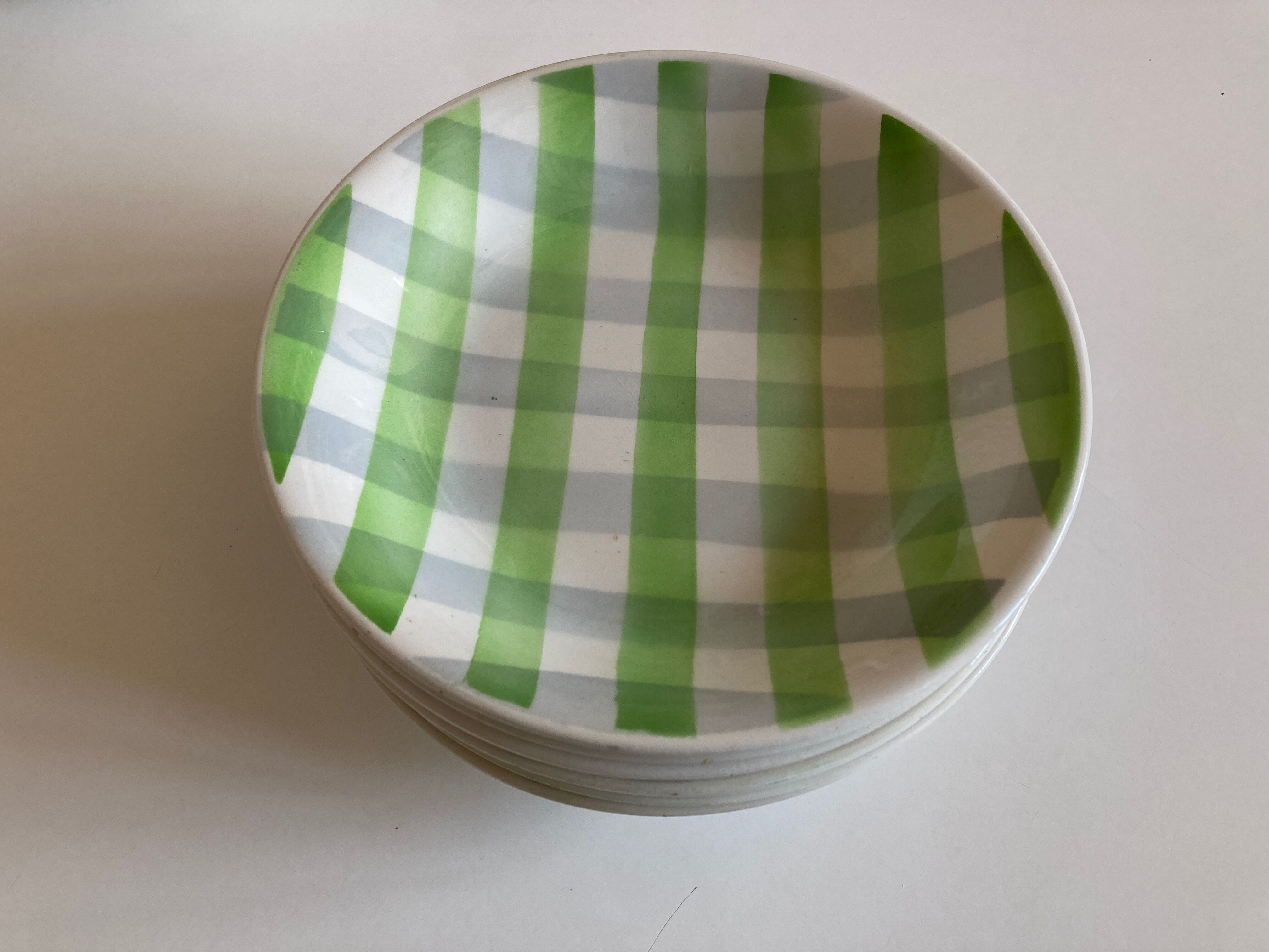 Set of 8 plates Croisette 1960 Badonwiller