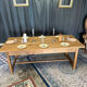 Table de ferme ancienne en chêne massif restaurée
