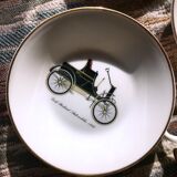 Vintage mocha service collection 6 cups cars real limoges porcelain of paris