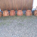 Series of 6 chairs bistrot menuet