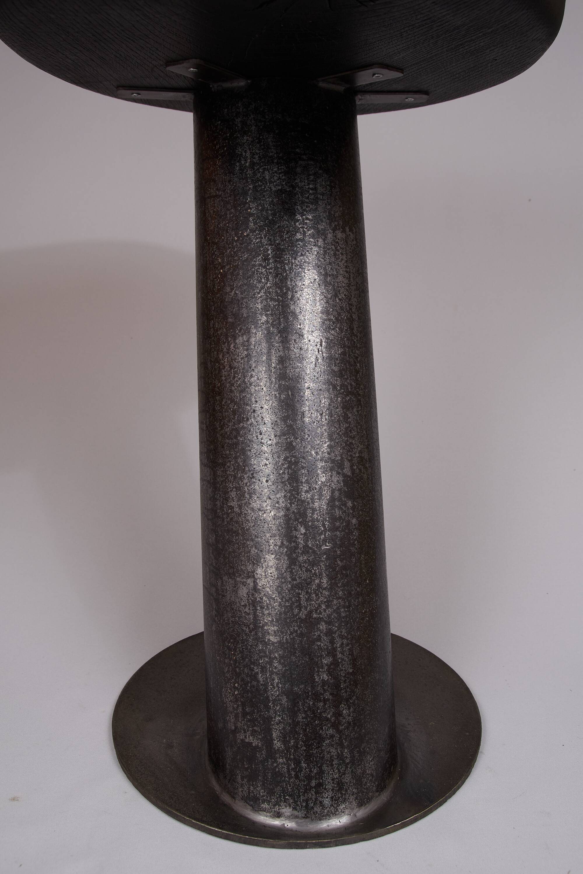 Solid wood sculptural side table, original contemporary design, logniture