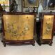 Two hand-painted lacquered Chinese furniture