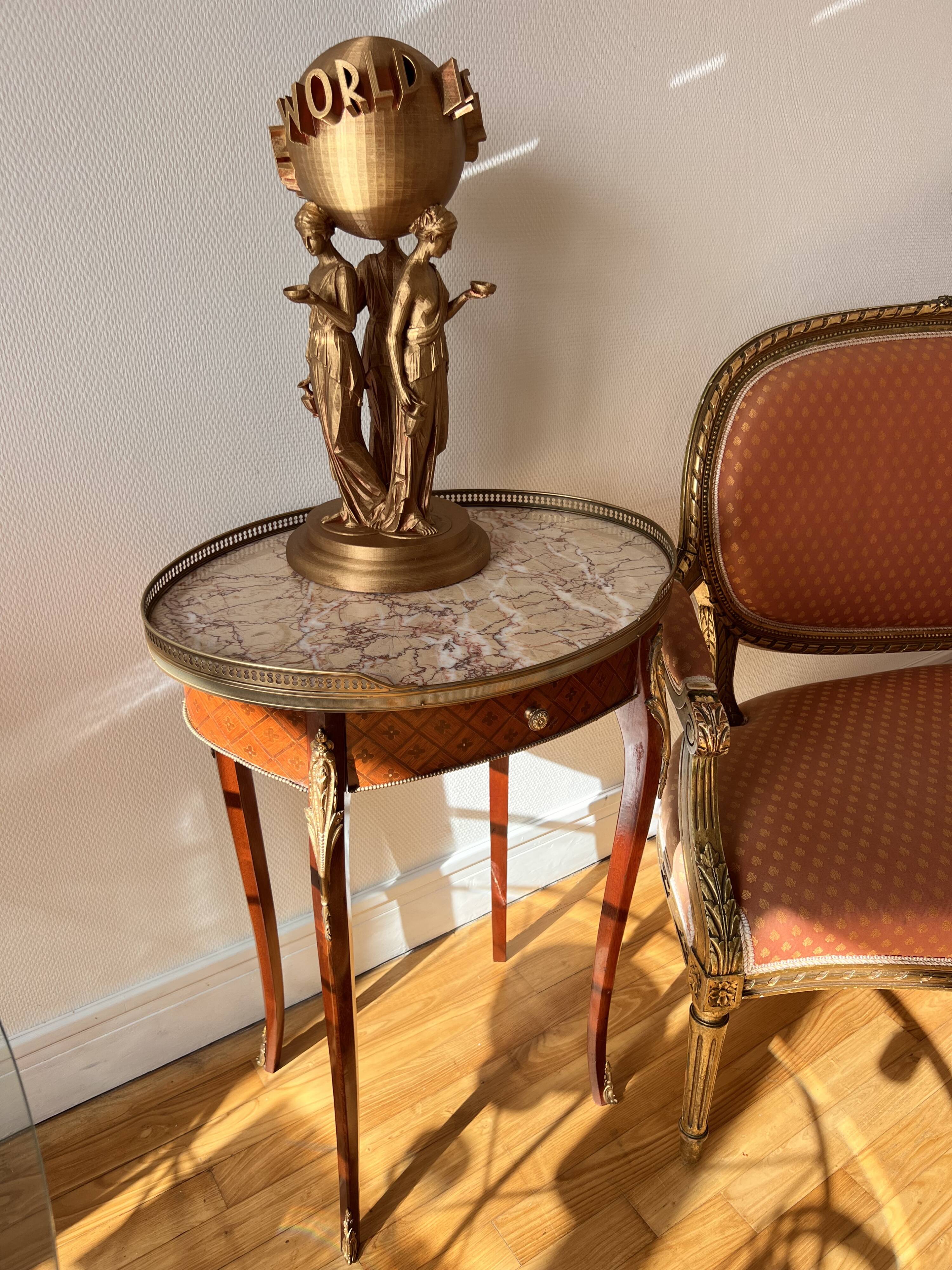 Bouillotte Table Louis XVI - Late 19th Century