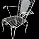 4 fauteuils Provençaux en fer forgé 60’s