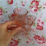 6 verres rose à Liqueur Arcoroc Rosaline