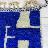 Berber wadi zem rug in blue color, size 150 x 250 cm