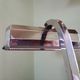 Vintage desk lamp - chrome steel + inkwell + card holder and rosewood pen