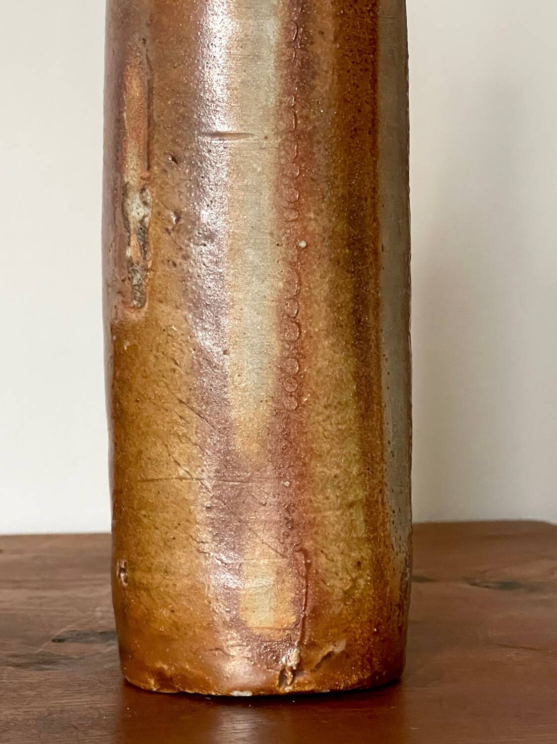 Antique stoneware bottle, 19th century.