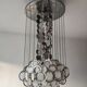 Lustre Disco Mid-Century by Gino Vistosi in chrome and Murano glass