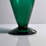 1990s Postmodern Flower Vase Green Swedish Amphora