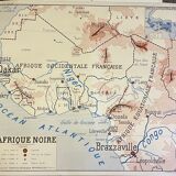 School poster L'Afrique Noire Montmorillon