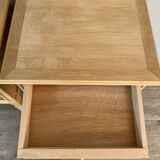 Pair of raw oak bedsides