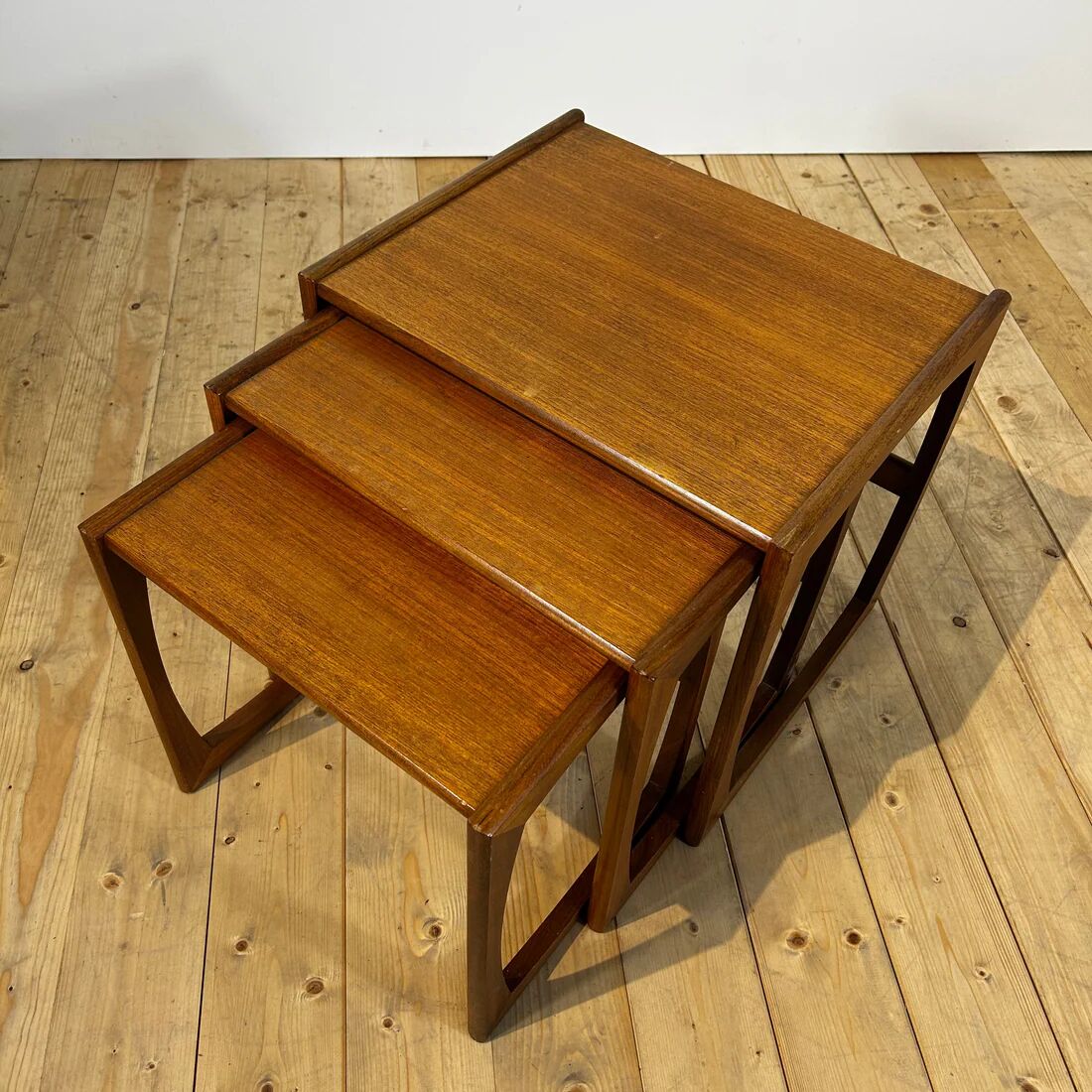 Nested tables Quadrille in teak G Plan, 1960s