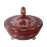 Large old candy factory in red bohemian crystal