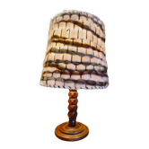 Wood and wool lamp