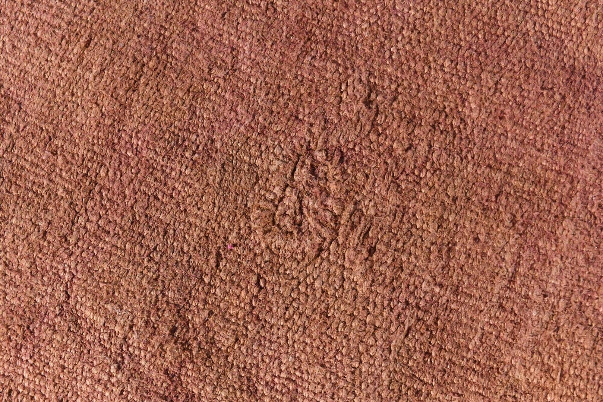 6x9 Turkish Vintage Kilim Rug, Terracotta Hand-Woven Minimalist Carpet