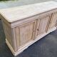 Louis Philippe rustic buffet vintage renovated in solid wood 185cm