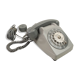 Téléphone à cadran gris Vintage Socotel S63