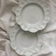 2 antique porcelain dessert plates from the late 19th century