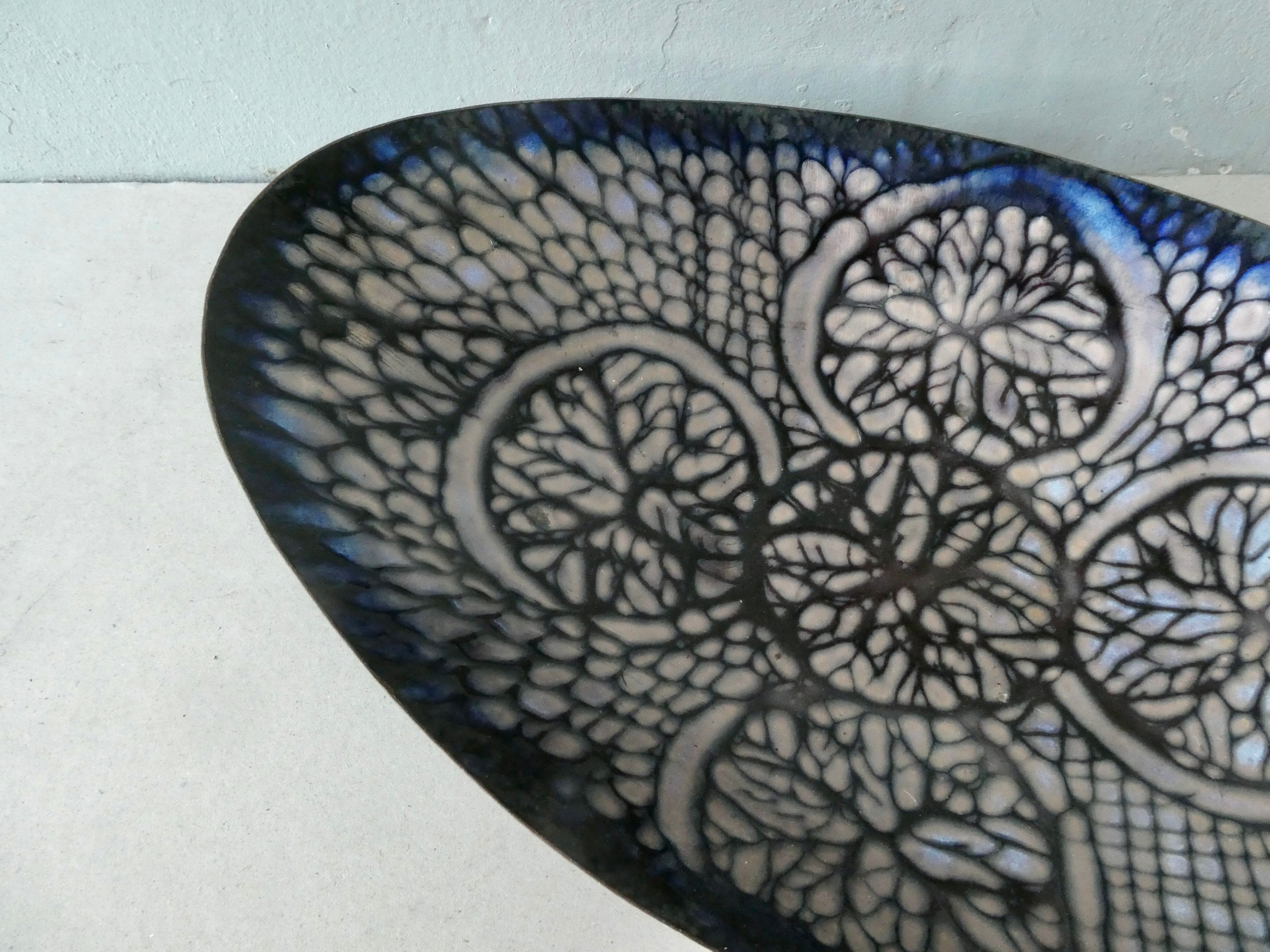 Enamelled copper cup Laurana Rame d'Arte, 60s