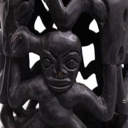 African tribal stool amileke, Cameroon Africa, 1950's