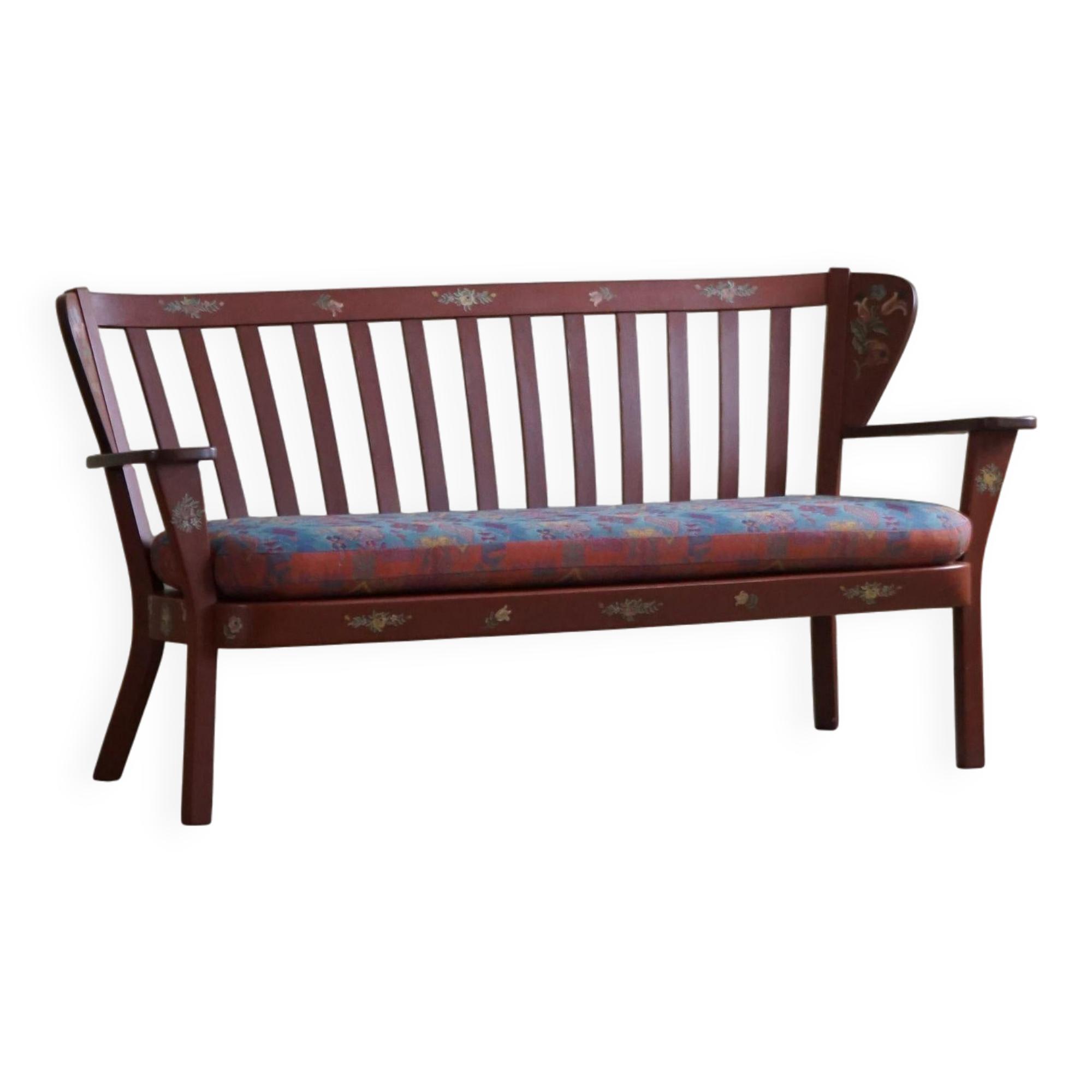 Fritz Hansen, "Canada" Model, 3-Seater Sofa painted Almue, Danish Modern, 1939