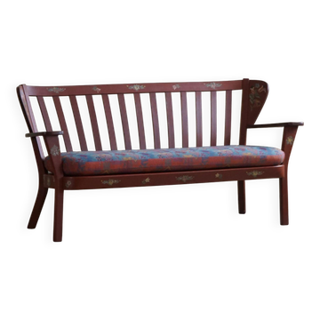 Fritz Hansen, "Canada" Model, 3-Seater Sofa painted Almue, Danish Modern, 1939