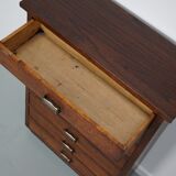 Dutch oak apothecary filing cabinet, 1930s