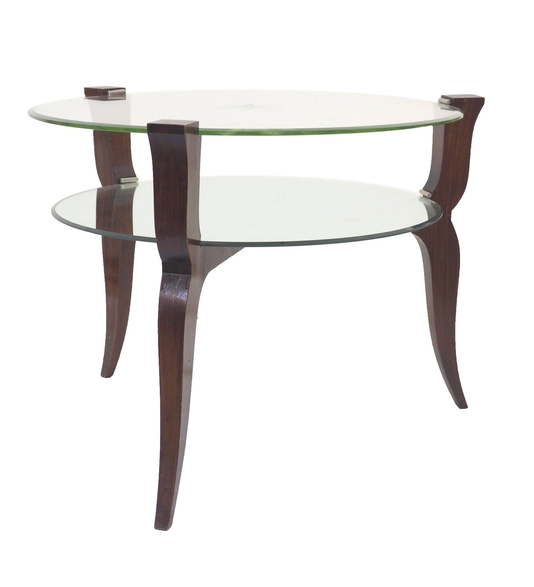 Art Deco glass and mirror table