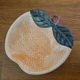 Set of 2 small Orange-shaped Barbotine cups