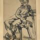 Charcoal on paper by Bernardin or Barnadouin Garçon à la gavroche