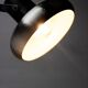 Vintage industrial chrome Aluminor lamp
