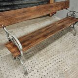 Old garden bench, park bench cast iron with hardwood 170 cm