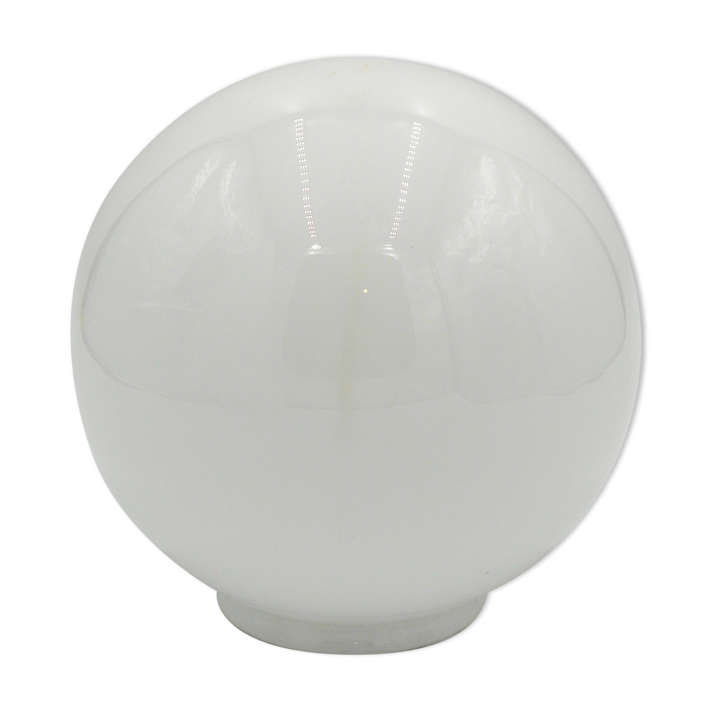 White glass globe
